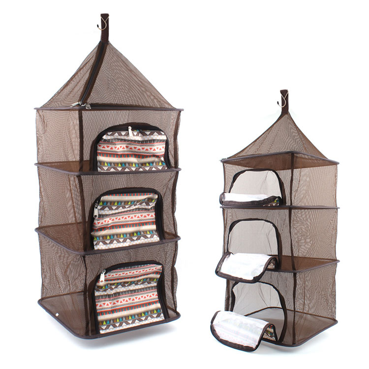 Outdoor picnic camping Airing Mesh Folding Containing Net Barbecue Cutlery Tableware Hygienic Clean Leash Tools Tourist Supplies