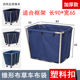 ສະແຕນເລດຫນາພິເສດ tapered linen cart bag cloth bag laundry room linen storage cart hotel cleaning truck