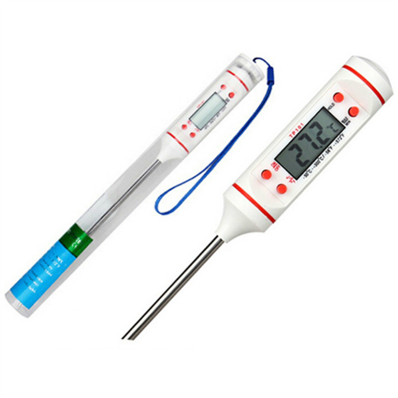 Electronic Food Thermometer Kitchen Home Milk Powder Test Water Thermometer Food Liquid Baking Oil Temperature Gauge Probe