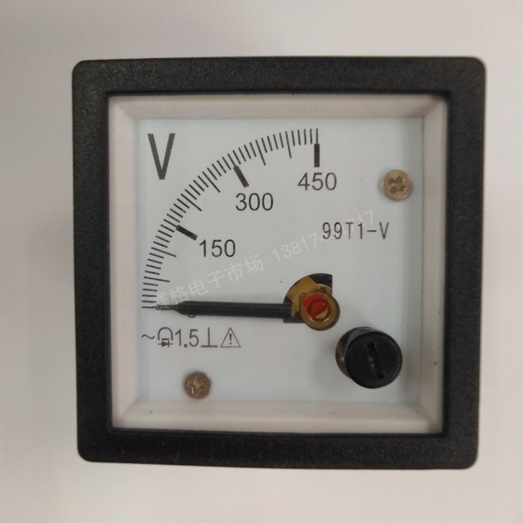 99T1-450V Pointer voltmeter AC current voltmeter Panel table 250V AC 100V 150V
