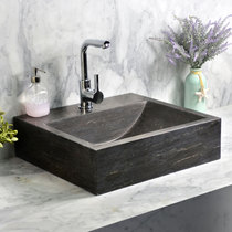 Retro Stone Terrace Basin S28 Chinese Wash Basin Imitation Ancient Art Basin Face Basin Wash Basin Mediterranean Eu Style