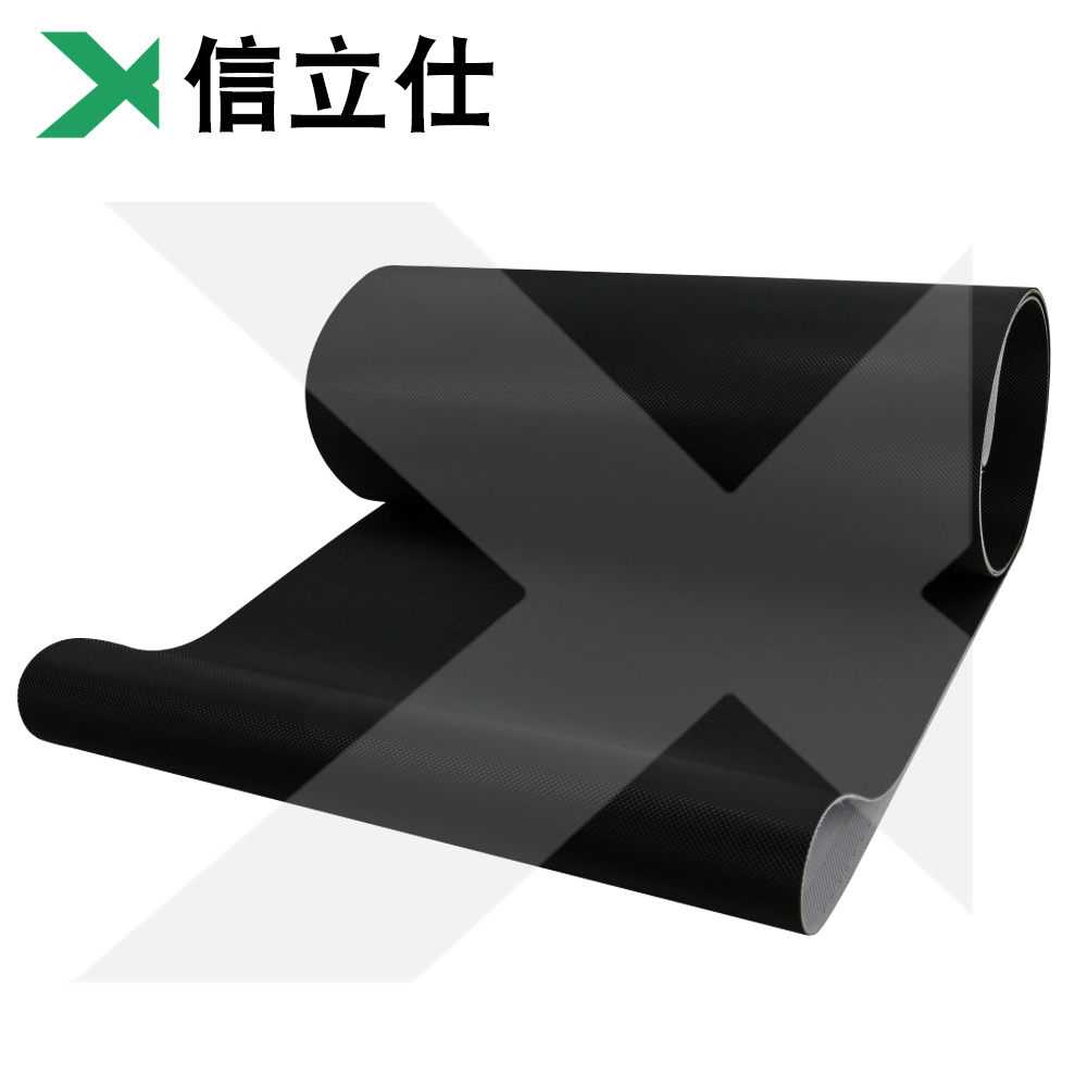 Xinlishi industrial belt Light ring commercial black diamond pattern transport transfer PVC treadmill running belt