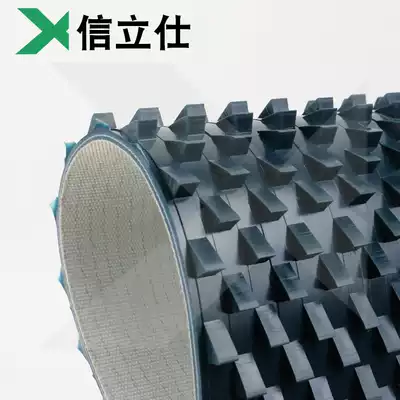 Foshan industrial belt manufacturer woodworking stone production line transport pattern pvc inverted triangle conveyor belt