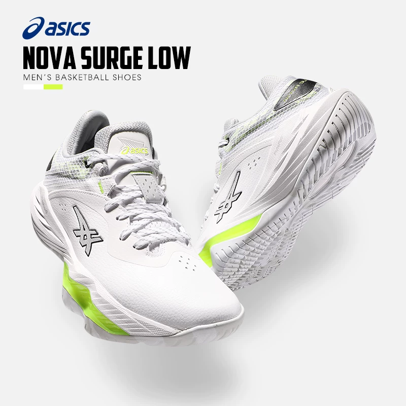Asics/アシックス Баскетбольные кроссовки мужские NOVA SURGE LOW практичные низкие кроссовки новый спортивный обувь 1061A043