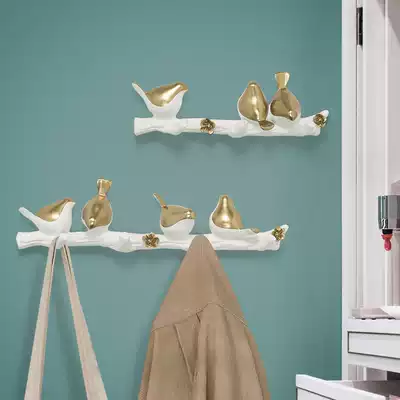 Chinese American creative living room room bedroom wall decoration wall hanging entrance adhesive hook hanger coat hook