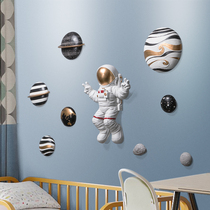 Creative three-dimensional astronaut wall decoration Wall decoration Hanging kindergarten childrens room wall decoration background wall pendant