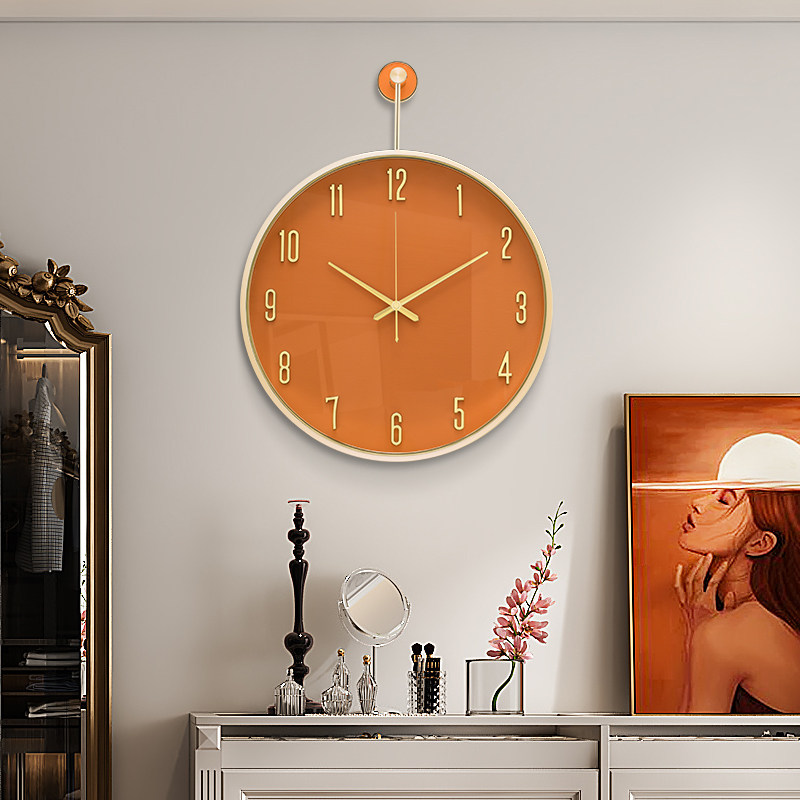 2022 new high-end luxury Nordic modern simple light luxury home fashion wall clock mute quartz watch watch watch