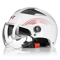Red barren force summer electric car men and women universal summer helmet Riding half helmet Battery car half helmet helmet