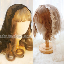 Lolita Headdress Black White Lolita Japanese Princess Decoration Crown Mei Gothic Hair