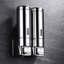 Stainless steel bathroom wall-mounted push-down shower box Hand sanitizer bottle Hotel bathroom manual soap dispenser