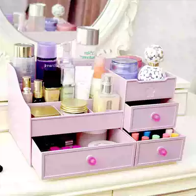 Cartoon extra sealed Nordic jewelry box cosmetics storage box storage box Korean desktop makeup box