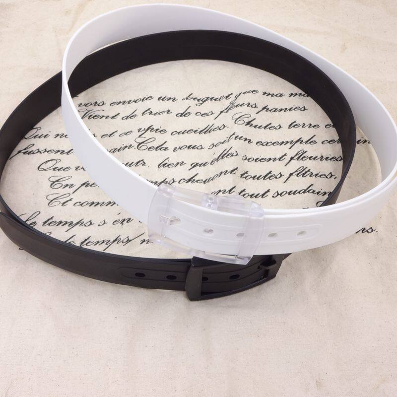 Plastic buckle pants with male men's Korean version Golf belt No metal security screening belt lady 3 8cm