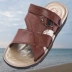 2 đôi dép nam mùa hè đôi giày thông thường đôi giày đi biển thoáng khí dép chống trượt mùa hè và dép dép sandal nam Sandal