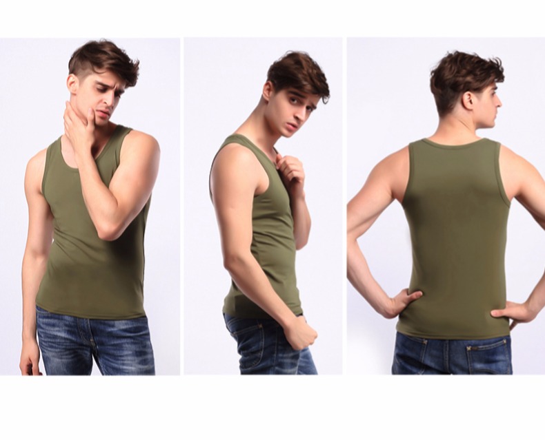 Không tay t-shirt thể thao rào cản vest Slim nam vest thanh niên chặt chẽ tập thể dục Hàn Quốc phiên bản của triều mùa hè cotton