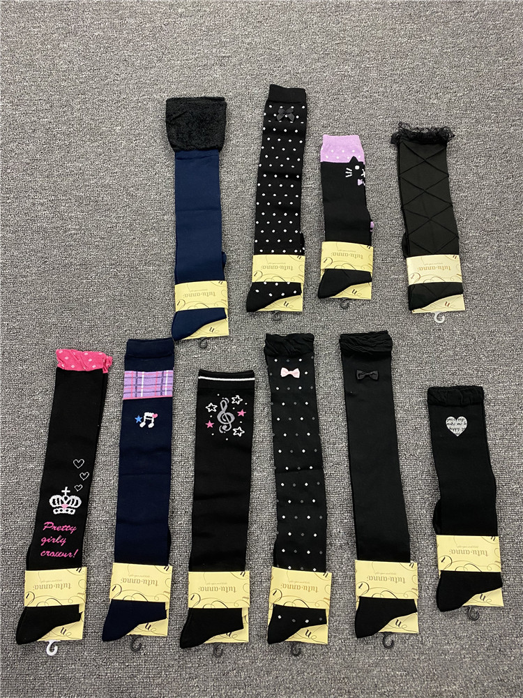 Daily Golf Socks Female Long Tube Pure Cotton Sweat Absorbent Breathable Golf Socks