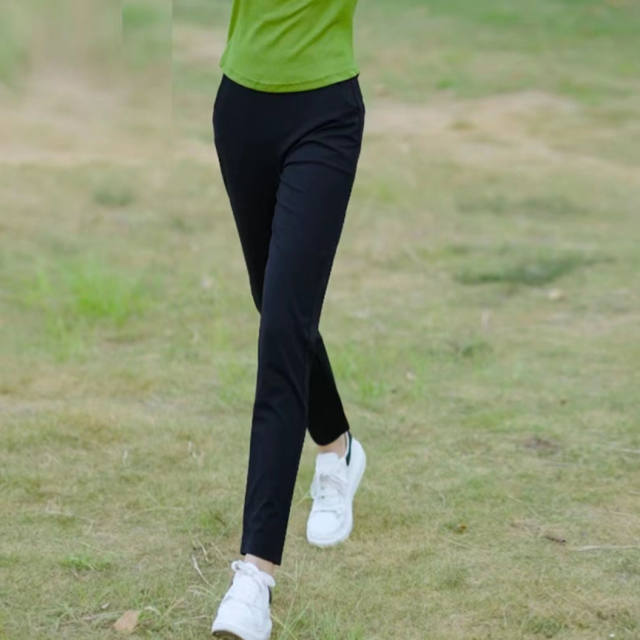 ກາງເກງແມ່ຍິງ 2026 Summer New Elastic Elastic Waist Thin Small Foot Pants Eight-Point Sports Nine-Point Casual Pants