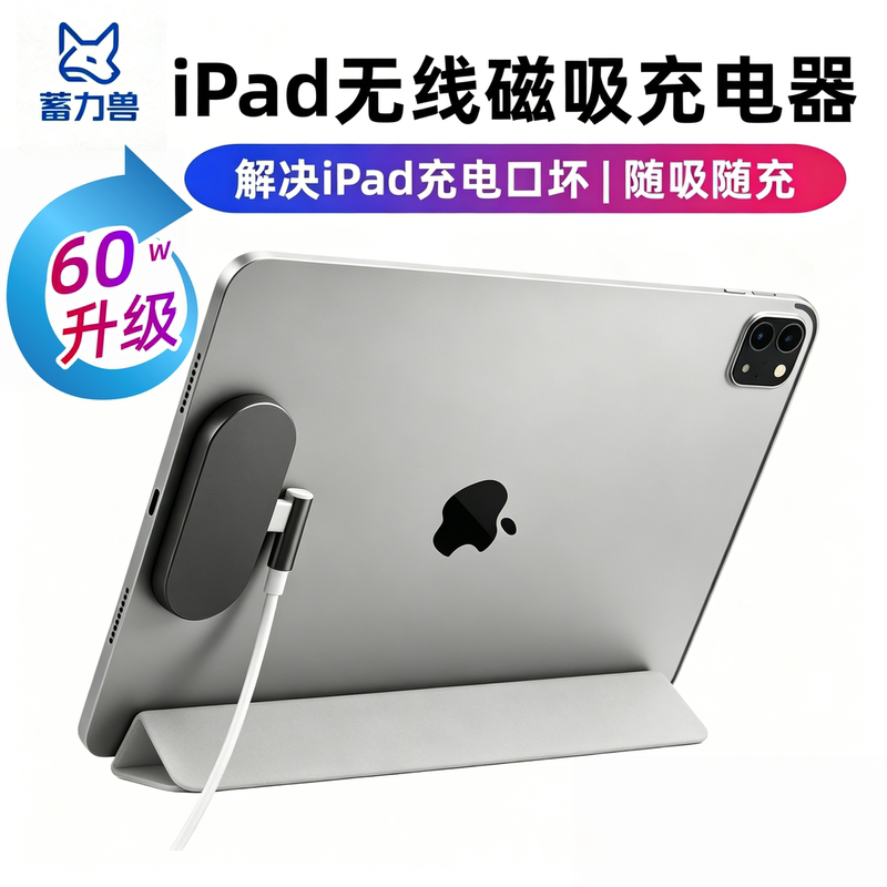 iPad Wireless Magnetic Contact Charger 60W Fast Charging 11Pro12.9 Apple Tablet Interface Air567 Game iPad Wireless Magnetic Contact Charger 60W Fast Charging 11Pro12.9 Apple Tablet Interface Air567 Game