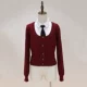 Красный кардиган