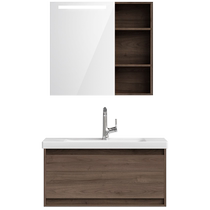 (Same style in store) Hengjie bathroom cabinet ceramic integrated basin bathroom wash basin cabinet combination hand wash basin