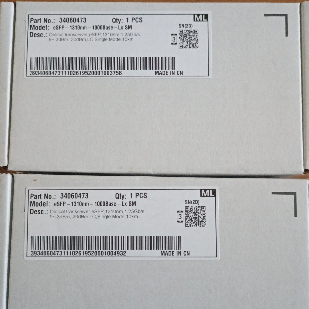 Huawei 34060473 Huawei Independent Packaging 34060473 Huawei 1 25g1310nm10km