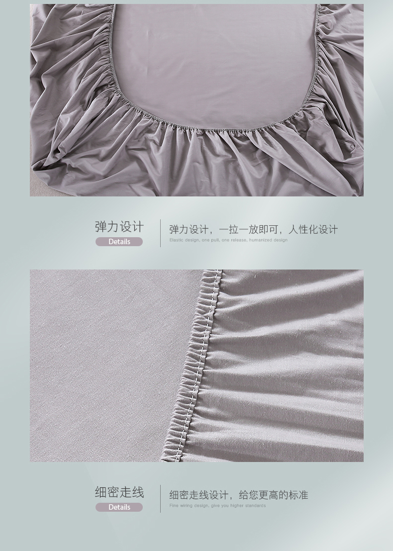 Giường cotton Tấm nệm bông đơn 1,8m Simmons bảo vệ bao gồm tất cả các tấm trải giường bao gồm phủ bụi - Trang bị Covers 	ga giường bo chun