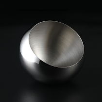 Stainless steel countertop trash can bar KTV supplies creative personality Internet cafe ashtray small Peel storage barrel