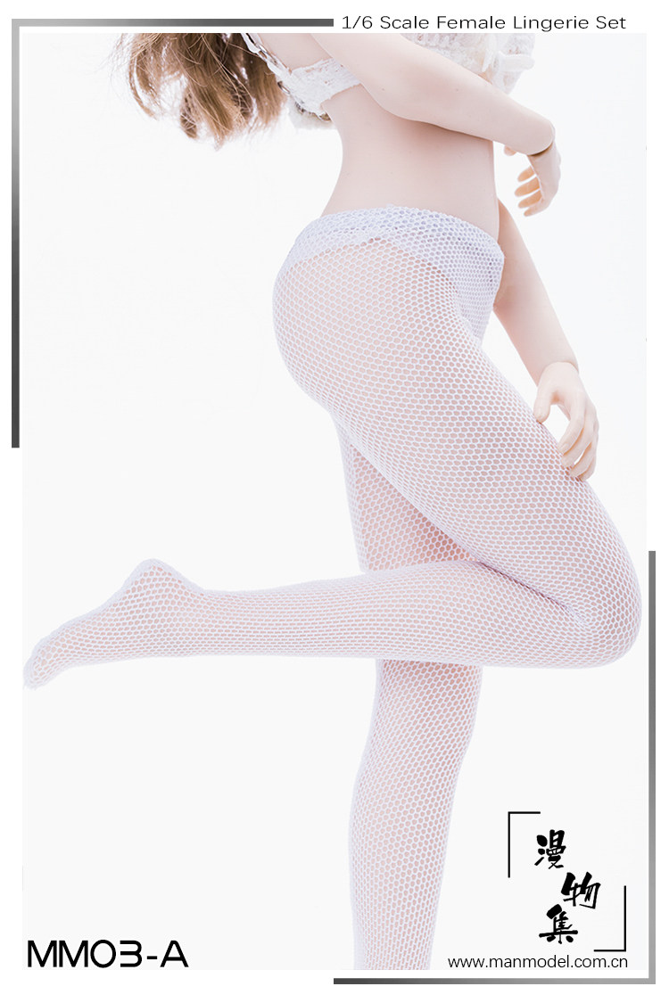 Comic set 1 6 people Puppet clothing MM03 Women in mesh silk stocking with pants in pantyhose Three-color spot