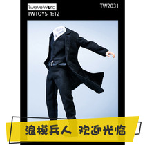  Spot TWTOYS 1 12 coats suits leather shoes waistcoat suit TW2031 suitable for 6-inch male plain soldiers