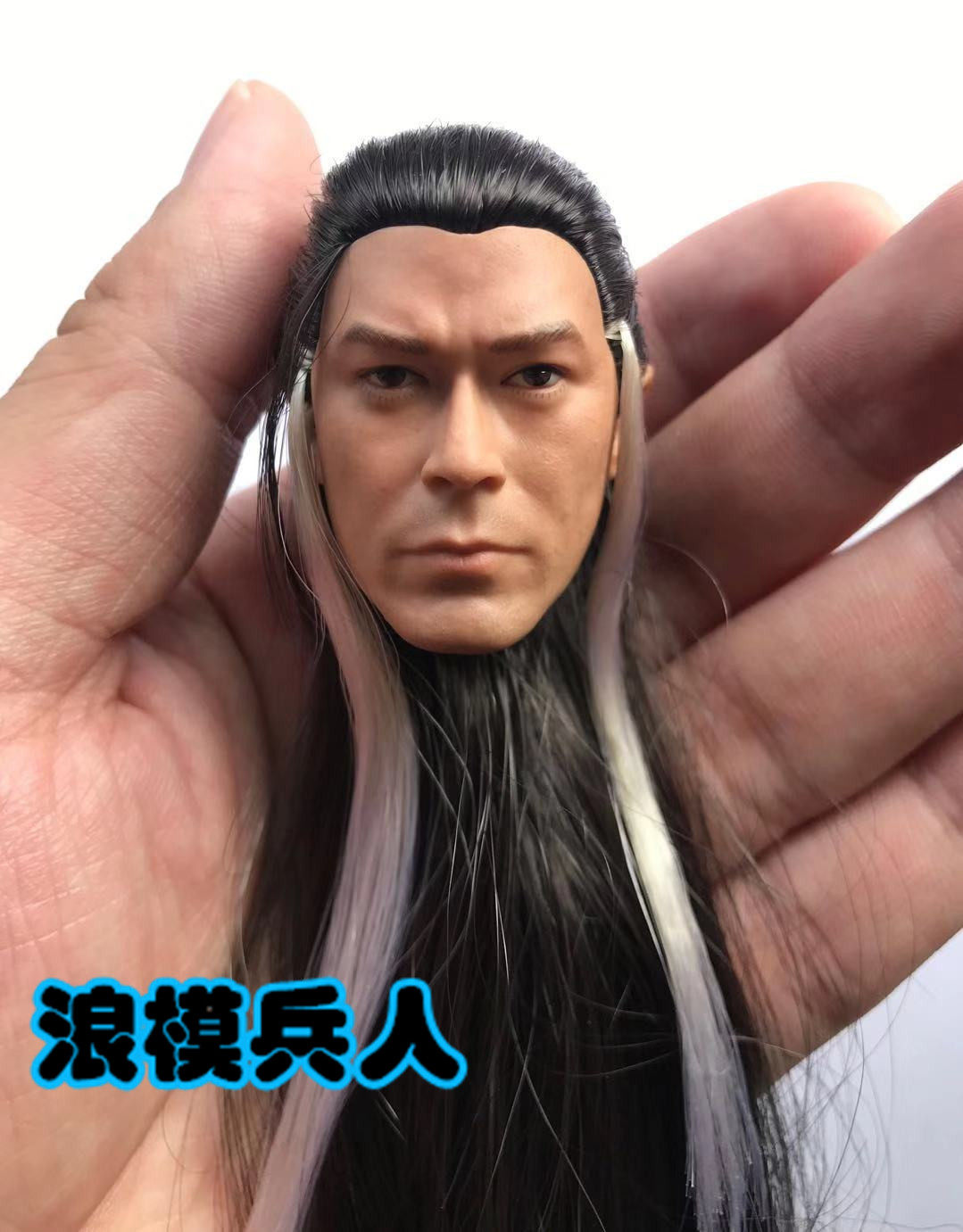 Soldier 1 6 head sculpture Yang Guo Gu Tianle hair transplant version Long hair version of the Eagle hero spot