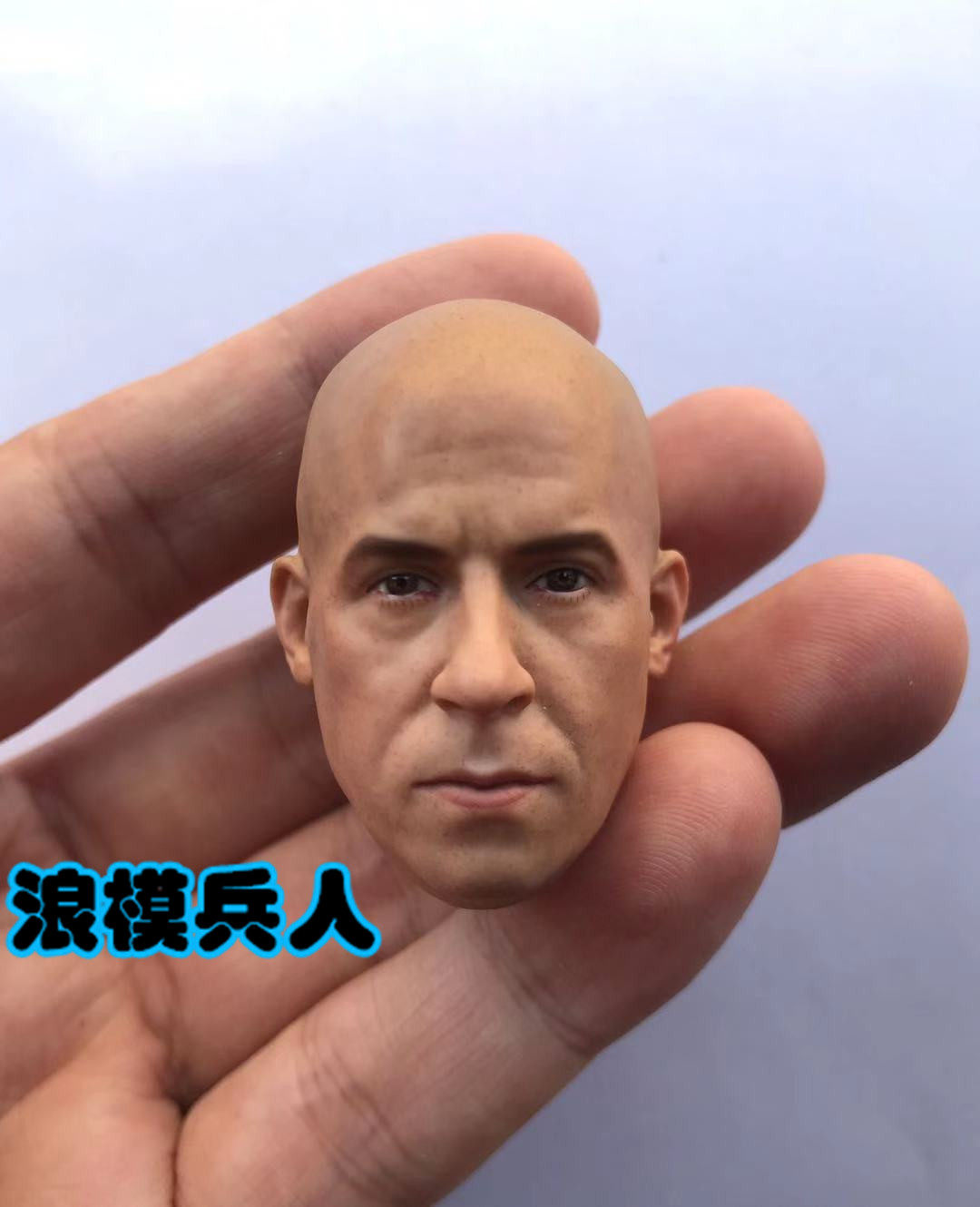 Soldier 1 6 head carving Vin Diesel speed and passion driver calm expression spot