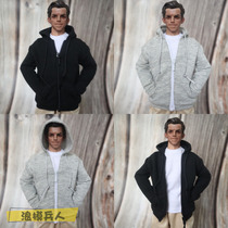 Soldier 1 6 Fashion sweater trend zipper hoodie model clothing two-color optional spot