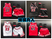 1 6 Bulls No 23 Jordan jersey No 45 basketball uniform red black and white multi-color optional spot