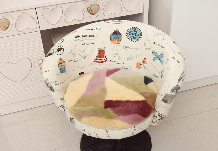 Len len đệm sofa đệm pad nhỏ cừu cắt lông ngắn pad ghế ăn xe ghế đệm mùa đông len pad mua thảm lót ghế sofa