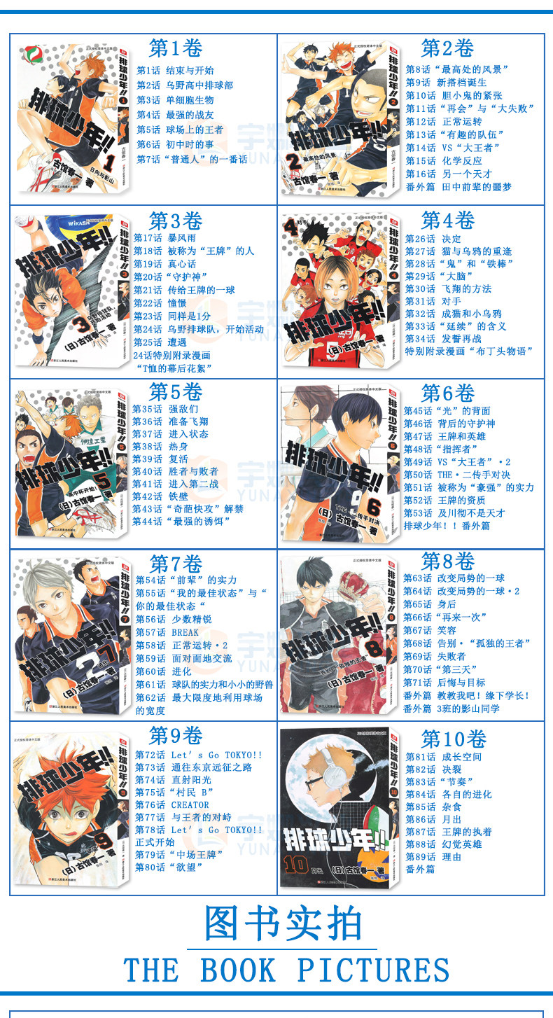 Периодические издания и журналы 正版 排球少年漫画书1-35-36-40-41-45册 排球少年总集篇漫画古馆春一著 排球少年漫画日本热血动漫小说书灌篮高手同类柒海图书