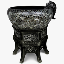 Jingdezhen Chinese ceramic large fish tank circulating water filtration oxygenated fish turtle basin living room lucky ornaments