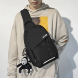 Мужская летняя модная сумка на одно плечо, универсальная сумка через плечо для отдыха, вместительная и большая нагрудная сумка, Южная Корея