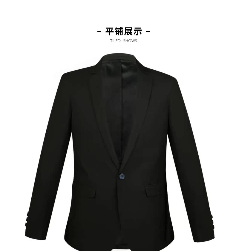 GD & ZS / Gedu · Zuozhi nam màu đen chuyên nghiệp phù hợp với bộ đồ vest phù hợp với áo khoác mỏng phù hợp với áo khoác - Suit phù hợp quần nam