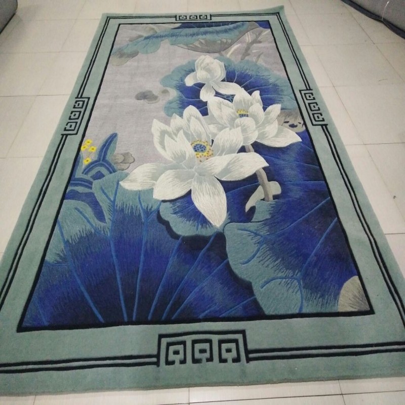 Mới thủ công tinh khiết mới phong cách Trung Quốc cung điện phòng khách phòng ngủ đầu giường đầy đủ mẫu mô hình phòng pha trộn có thể được tùy chỉnh thảm - Thảm thảm lót