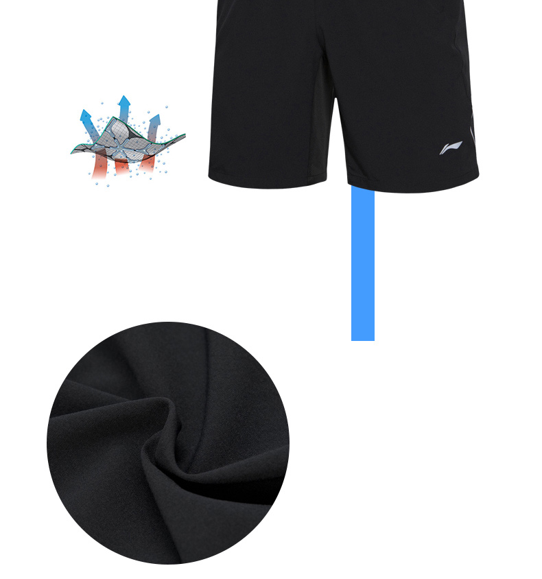 Quần short nam Li Ning Quần thể thao nam Li Ning quần thể thao mùa hè Quần short giản dị 2019 quần short nam mùa hè AKSK107 - Quần thể thao quần đùi thể thao nữ