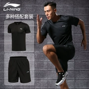 Áo thun nam Li Ning ngắn tay 2019 hè chạy bộ áo thun ngắn tay Li Ning phù hợp với thể thao - Áo phông thể thao