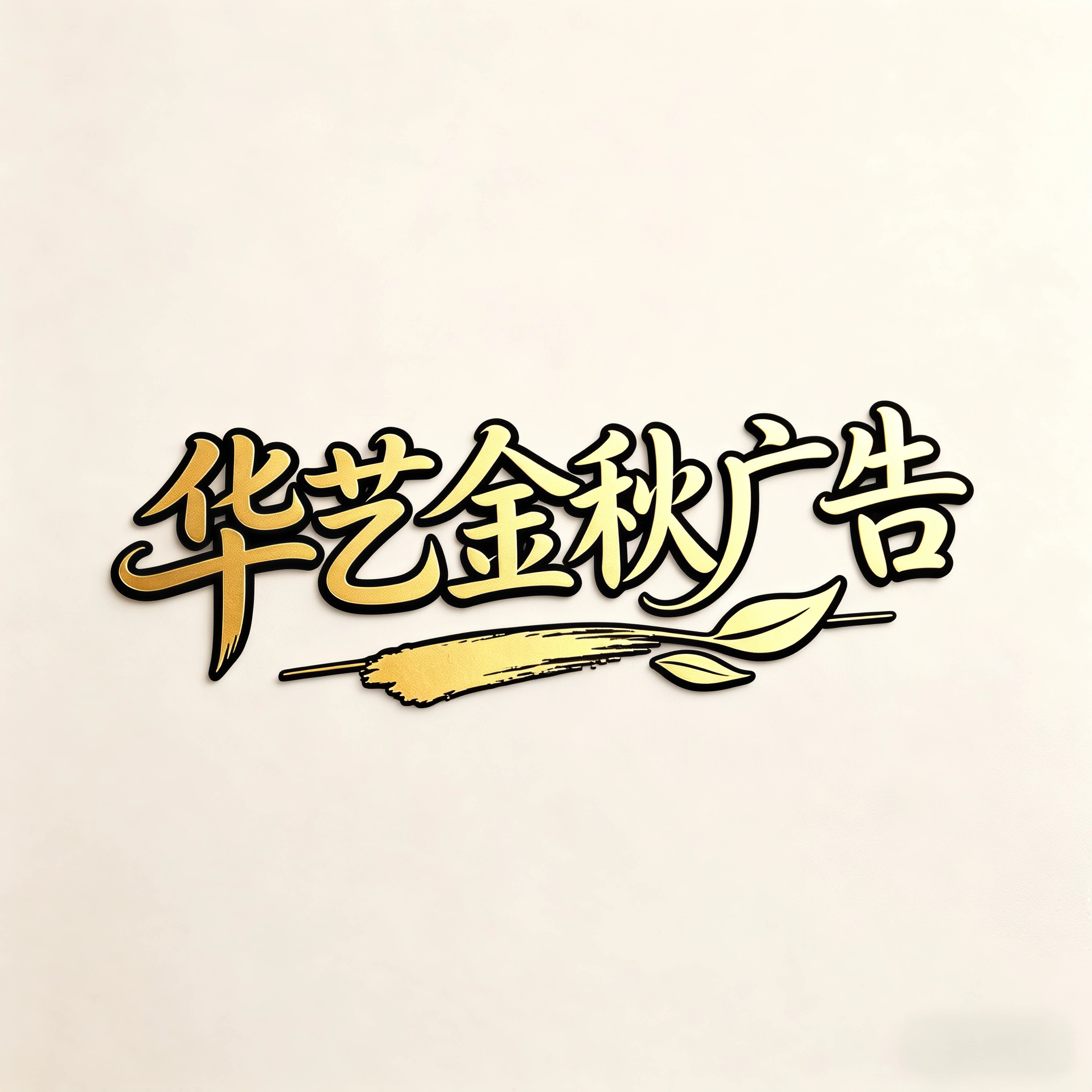 华艺金秋广告的LOGO