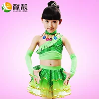 Юбка на одно плечо K-зеленая