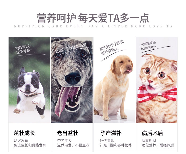 Wei Shi viên vitamin tổng hợp cho chó chống lông miễn dịch cho mèo sữa cho chó uống	