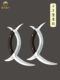 Double Yue Bagua Ziwu Yuanyang Yue Stainless Steel Double Yue Cold Weapon Short Instrument Factory Direct Sales Double-sided Blade Unsharpened
