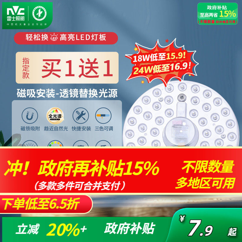 Светодиодная световая панель NVC Lighting retrofit board энергосберегающий потолочный светильник SMD light panel