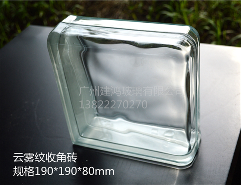 Closing Corner Glass Brick Partition Makeup Room Living Room Compartment Wall Effect Fruit Drawing Corner Glass Brick Manufacturer Direct
