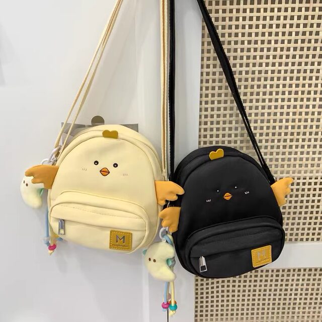 Soft cute girl crossbody bag female ins Japanese cute cartoon chick mobile phone bag student children's shoulder bag