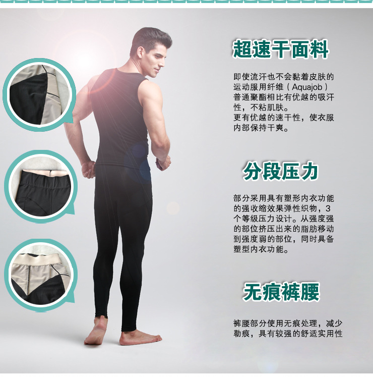 Quần thể thao định hình Unisex quần co giãn cao thoáng khí và nhanh khô quần tập chạy cơ thể Hông chín quần quần quần lót cotton cạp cao