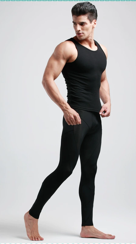Quần thể thao định hình Unisex quần co giãn cao thoáng khí và nhanh khô quần tập chạy cơ thể Hông chín quần quần