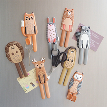 Cartoon Animal Fridge Sticker Cute Magnetic Sticker Magnet Creative set of 3d Cubism Decorative Hook Healing Ensemble Small Objects